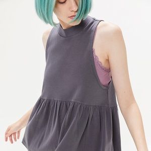 UO Mock Neck Babydoll Tank